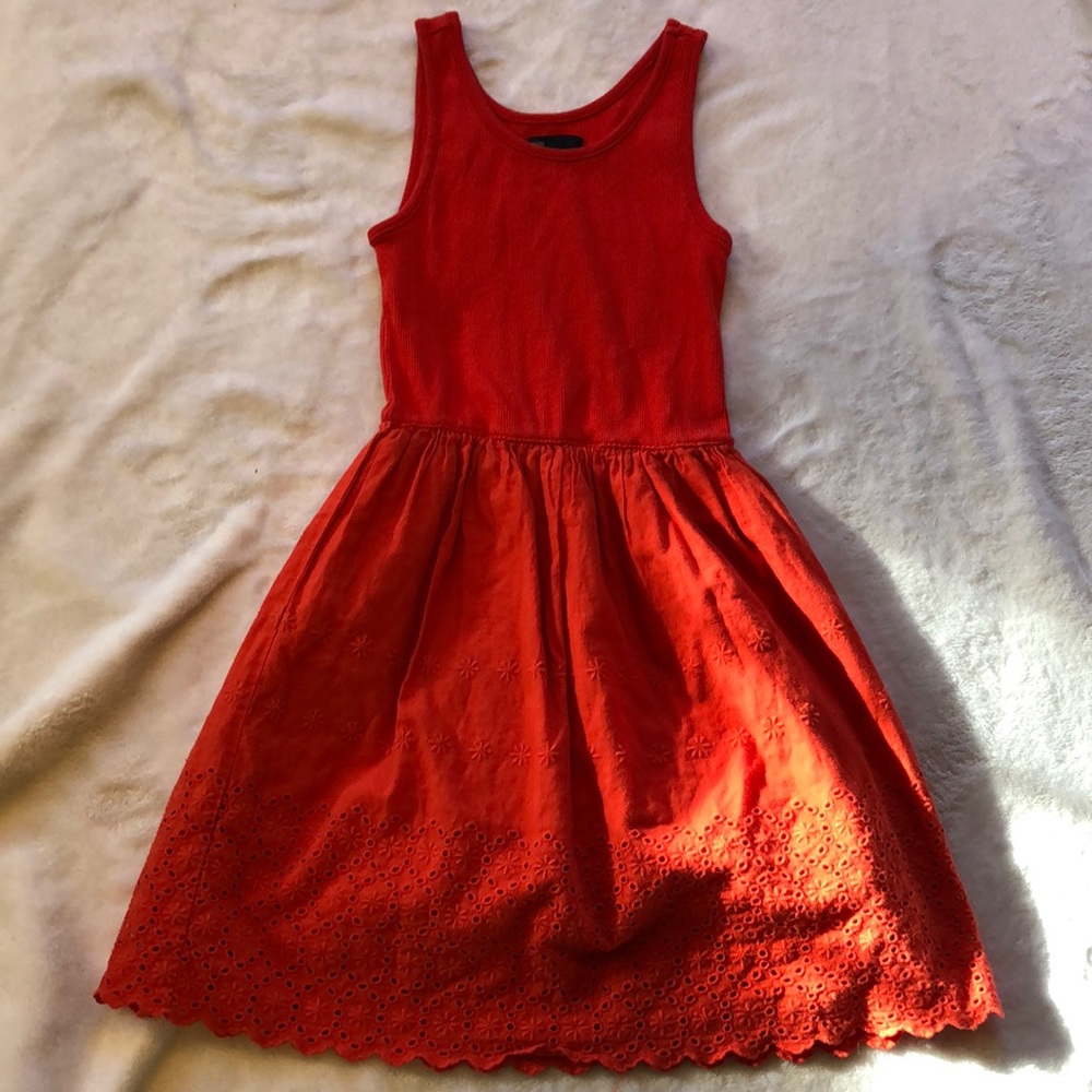 Gap Kids: Girls Red eyelet dress
